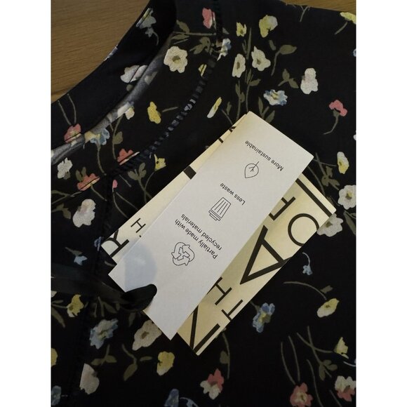 41 Hawthorn Women Size 2X Floral Popover Blouse Short Sleeve Recycled Material - Picture 8 of 13